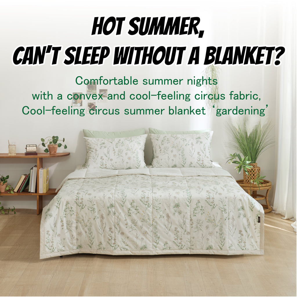 Cooling Seersucker Summer Blanket(Quilt) Only (Gardening)-MayDay Mall