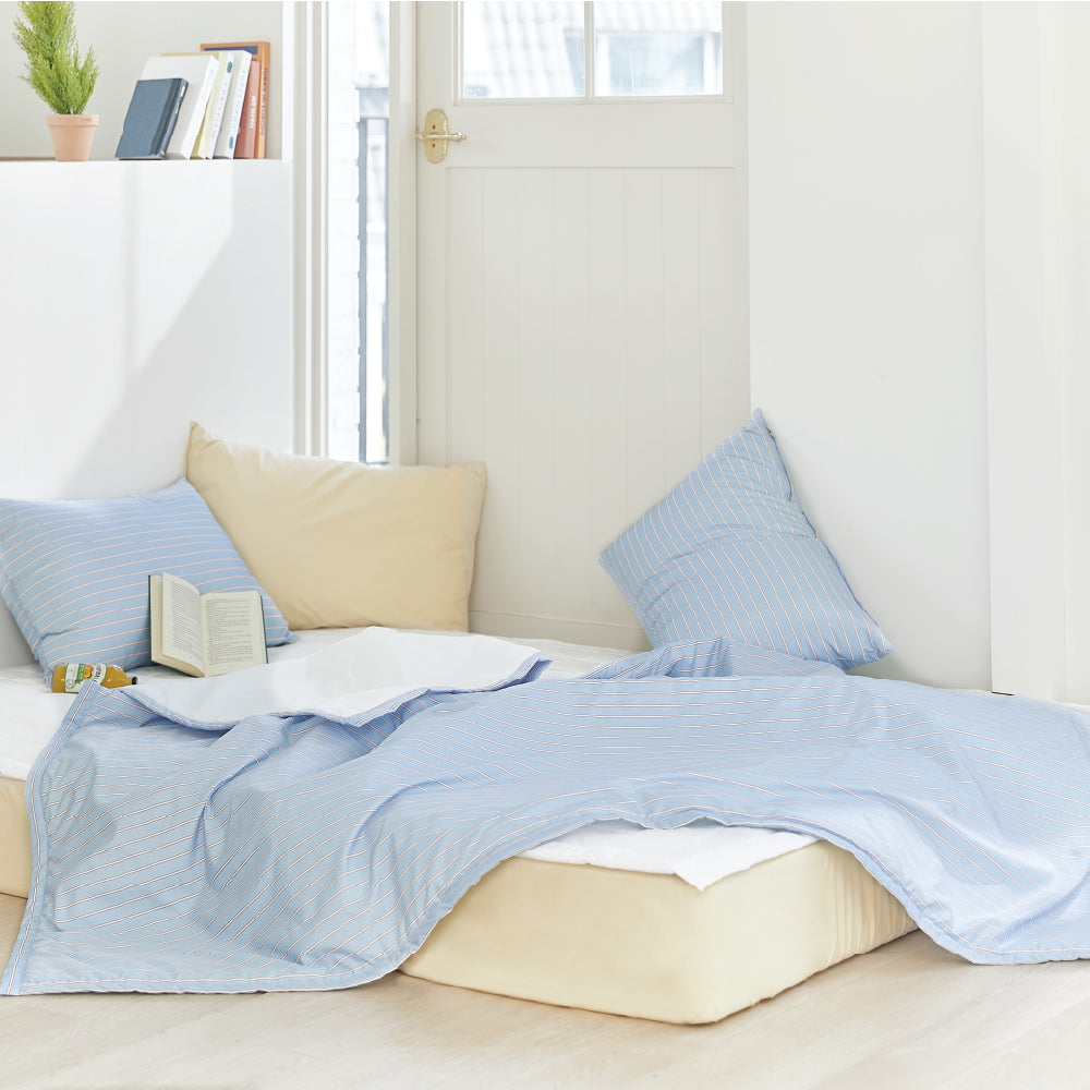 Cooling Seersucker Summer Bedding Set (boat) - Mayday Mall
