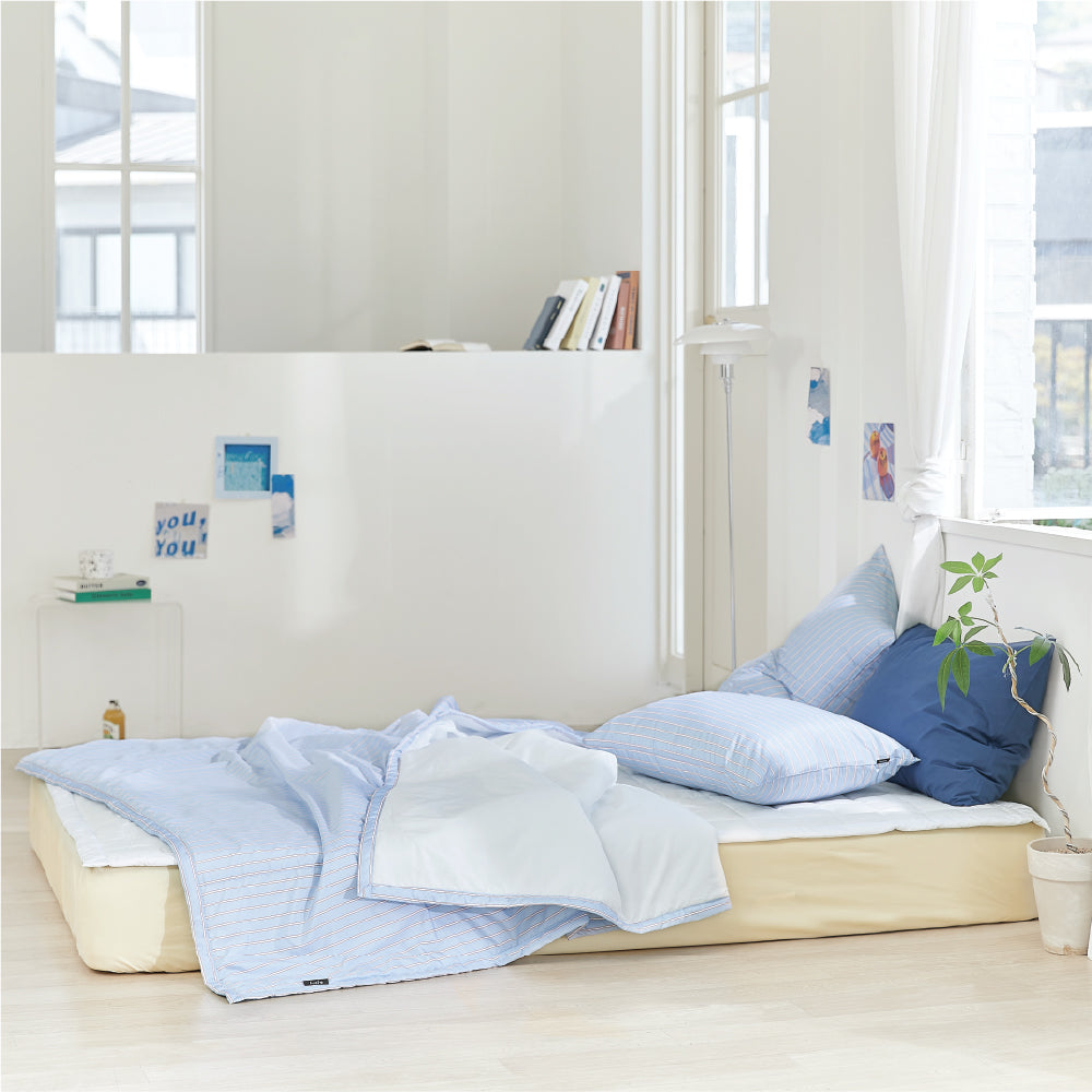 Cooling Seersucker Summer Bedding Set (boat) - Mayday Mall