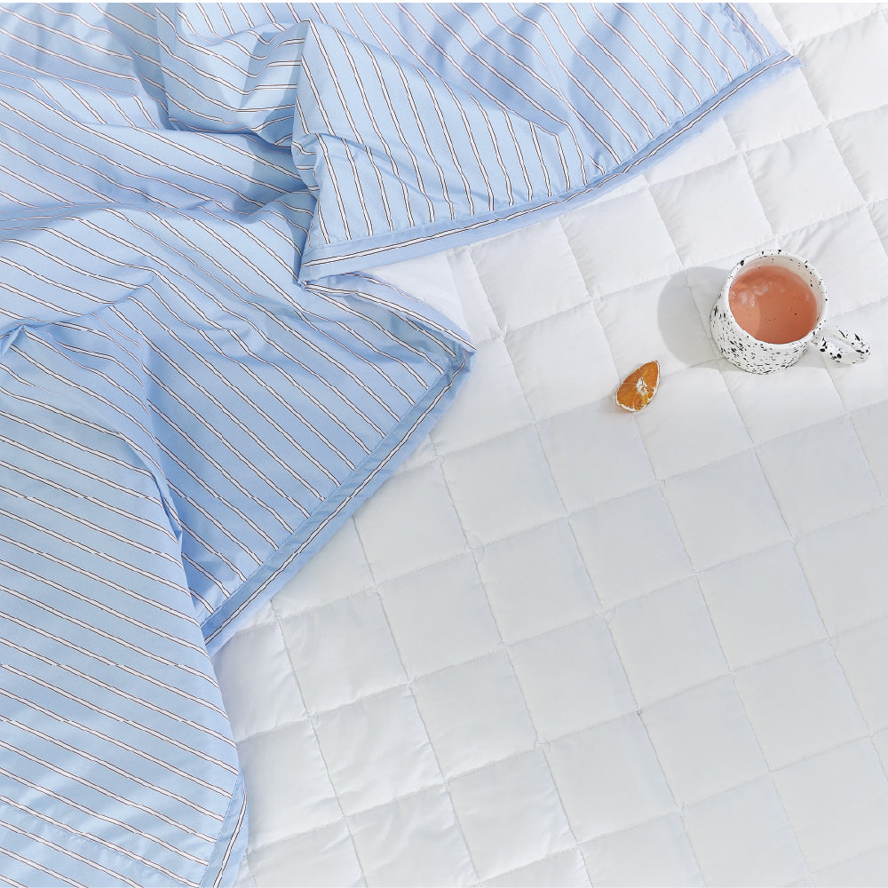 Cooling Seersucker Summer Bedding Set (boat) - Mayday Mall