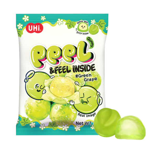 Peel Gummy Green Grape (58g)-MayDay Mall