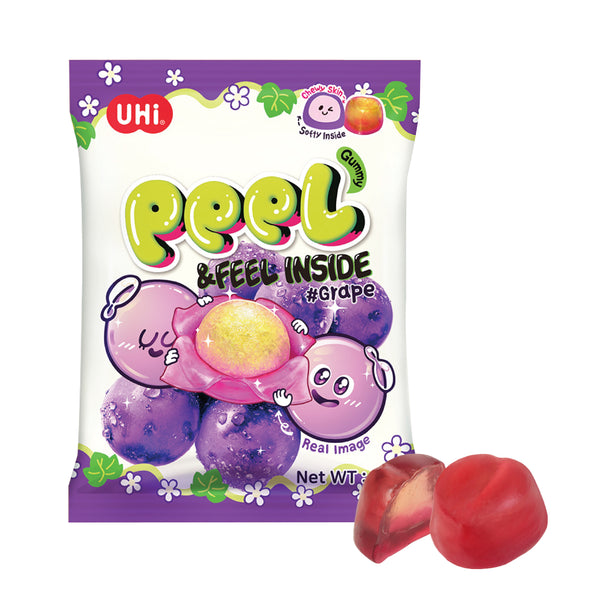 Peel Gummy Grape (58g)-MayDay Mall