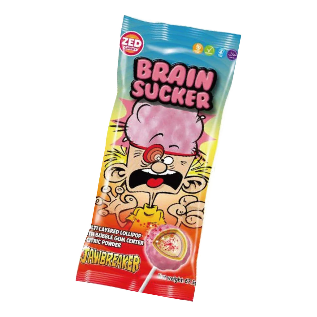 Zed Brain Sucker Jaw Breaker X 12p Candy Bulk-MayDay Mall