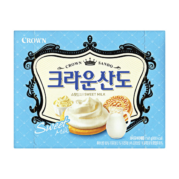 Crown Sando Biscuits With Sweet White Cream (161g)-MayDay Mall