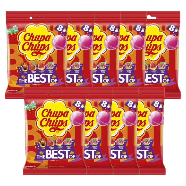 Chupa Chups The Best of Lollipops (96g x 9)-MayDay Mall