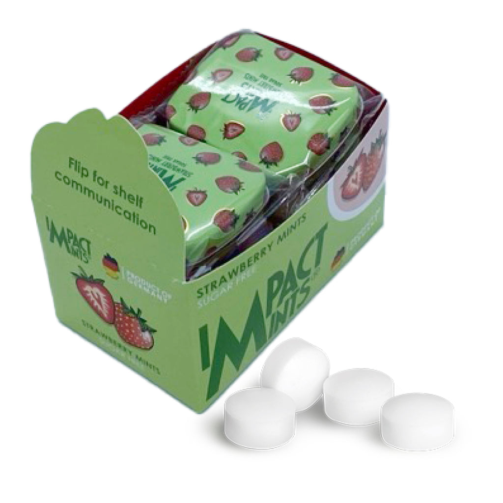 Impact Mints Fruity Strawberry Candy Tin Sugar Free-MayDay
