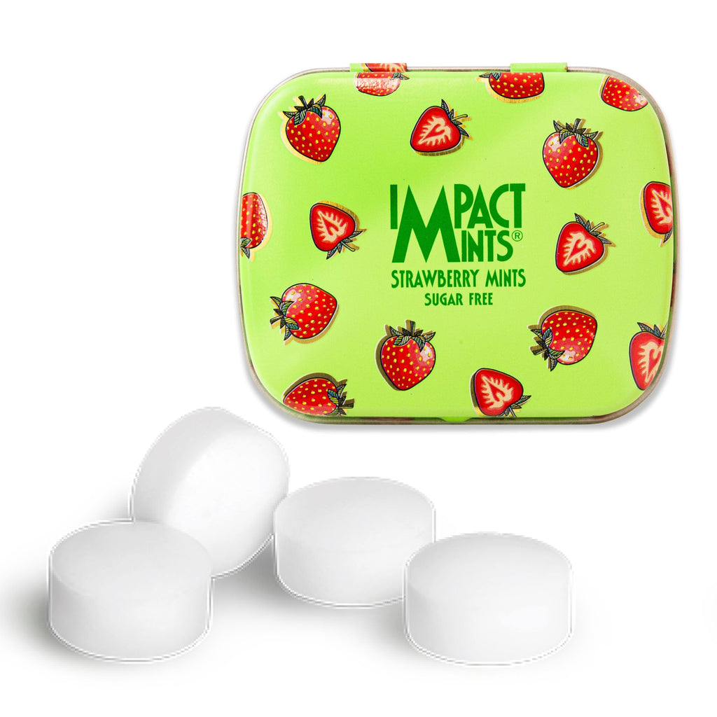 Impact Mints Fruity Strawberry Candy Tin Sugar Free-MayDay