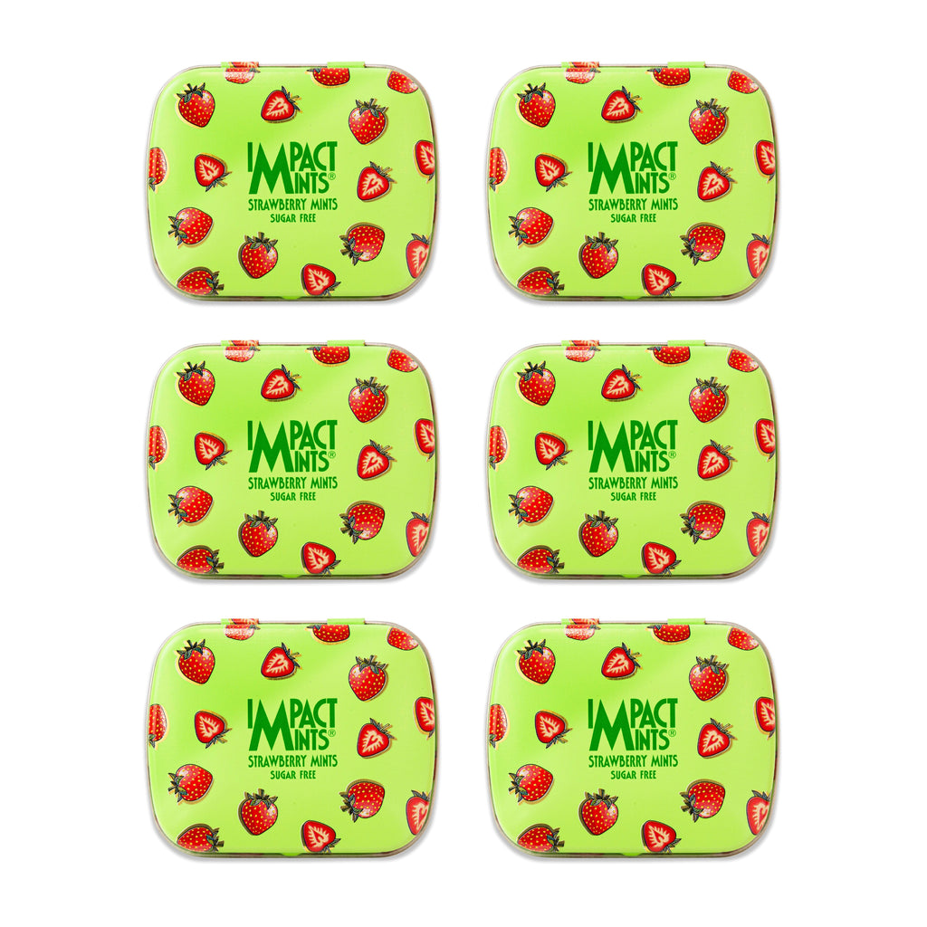 Impact Mints Fruity Strawberry Candy Tin Sugar Free-MayDay