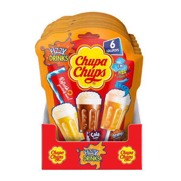 Chupa Chups 3D Fizzy Drinks Lollipops (90g)-MayDay Mall