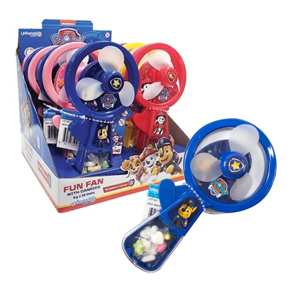 Paw Patrol Fun Fan with Candies (Assorted)-MayDay Mall
