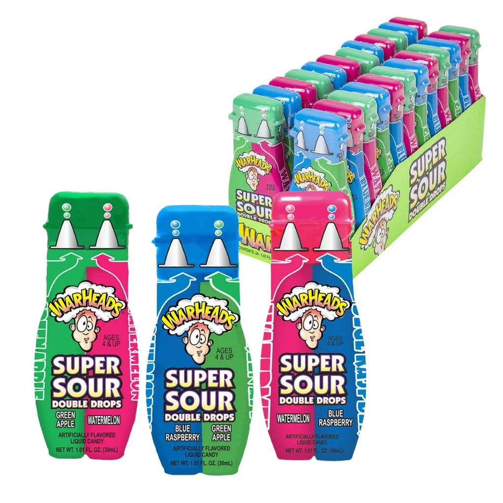 Warheads Super Sour Double Drops (30ml) (Assorted)-MayDay Mall