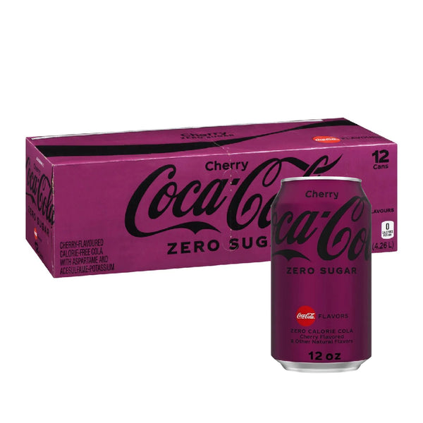 Coca Cola Cherry Zero 355ml X 12-MayDay Mall