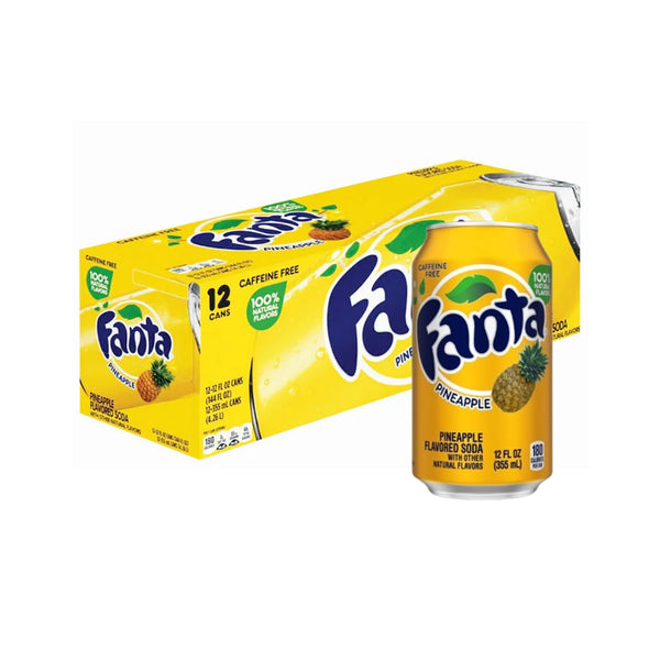 Fanta Pineapple (355ml X 12)-MayDay Mall