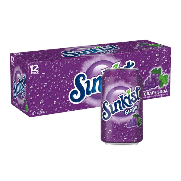 Sunkist Grape Soda (355ml x 12 Packs)-MayDay Mall