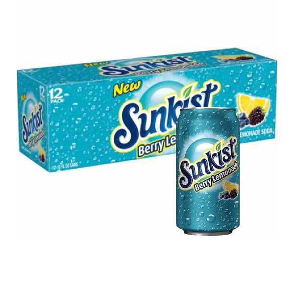 Sunkist Berry Lemonade Soda (355ml x 12 Packs)-MayDay Mall