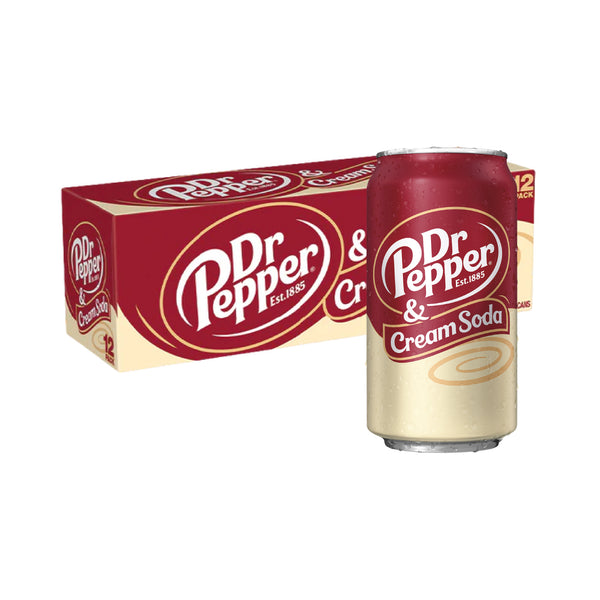 Dr Pepper Cream soda (355ml X 12)-MayDay Mall