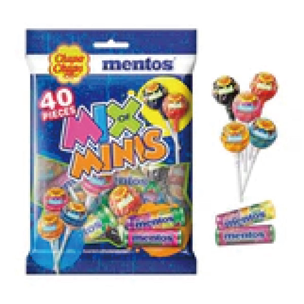 Chupa Chups mentos Mix of Minis Bags (290g)-MayDay Mall
