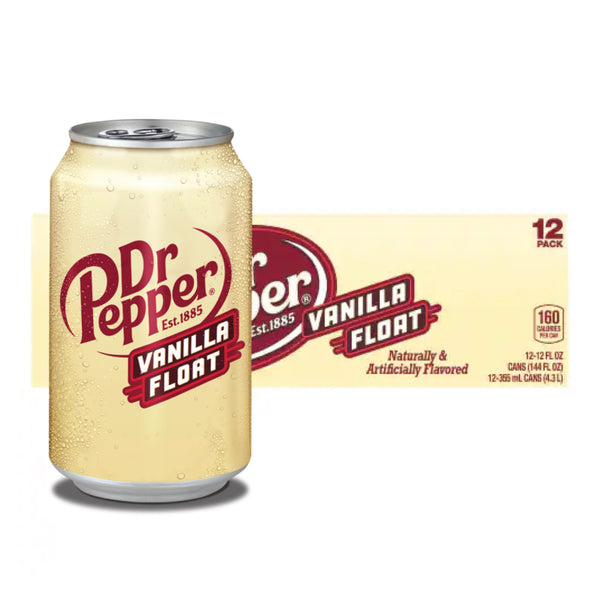 Dr Pepper Vanilla Float (355ml X 12 Packs)-MayDay Mall