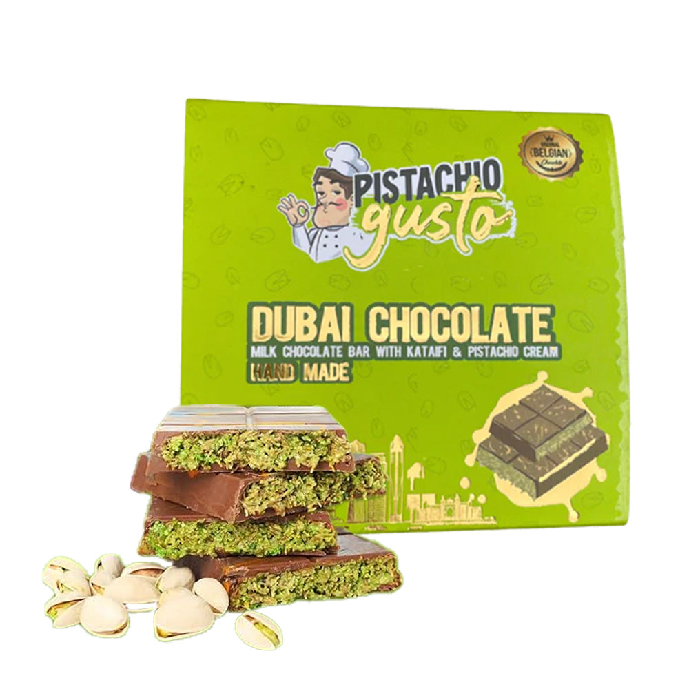 Dubai Chocolate (Milk Bar with Katifi & Pistachio Cream)100g