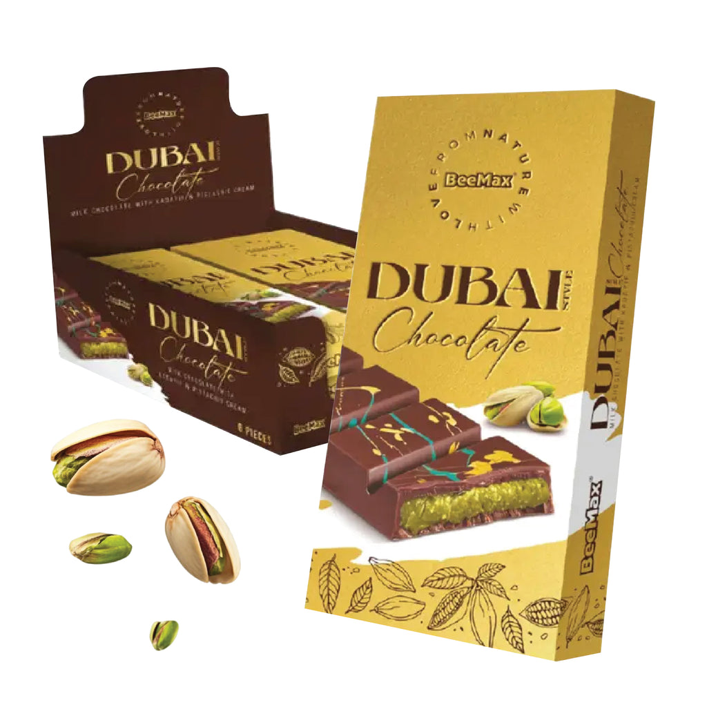 BeeMax Dubai Milk Chocokate with Kadayif & Pistachio Cream