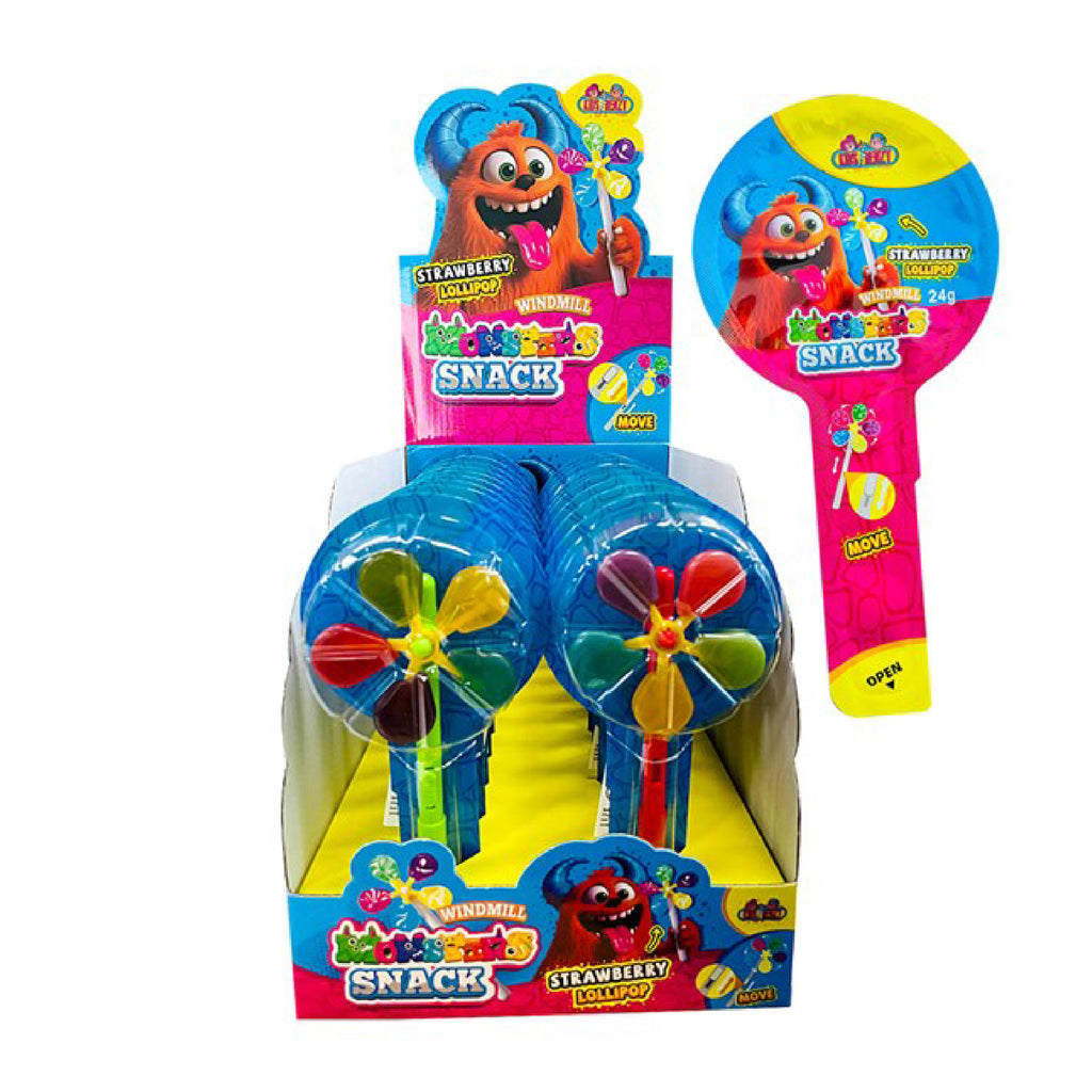 Windmill Strawberry Lollipop Candy (24g)-MayDay Mall