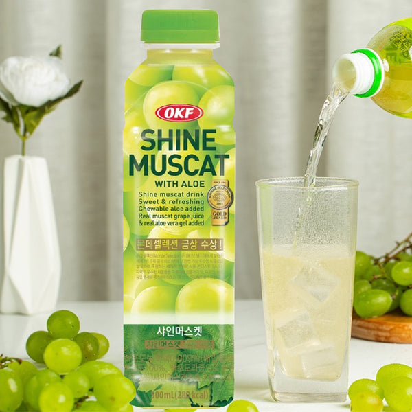 Shine Muscat Drink With Aloe (500ml)-MayDay Mall