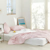 Cooling Seersucker Summer Bedding Set Boat-Pink