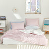Cooling Seersucker Summer Bedding Set Boat-Pink