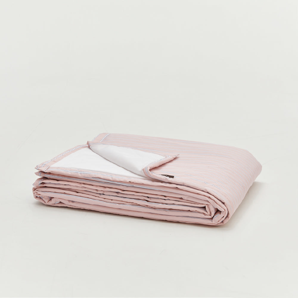 Cooling Seersucker Summer Bedding Set Boat-Pink