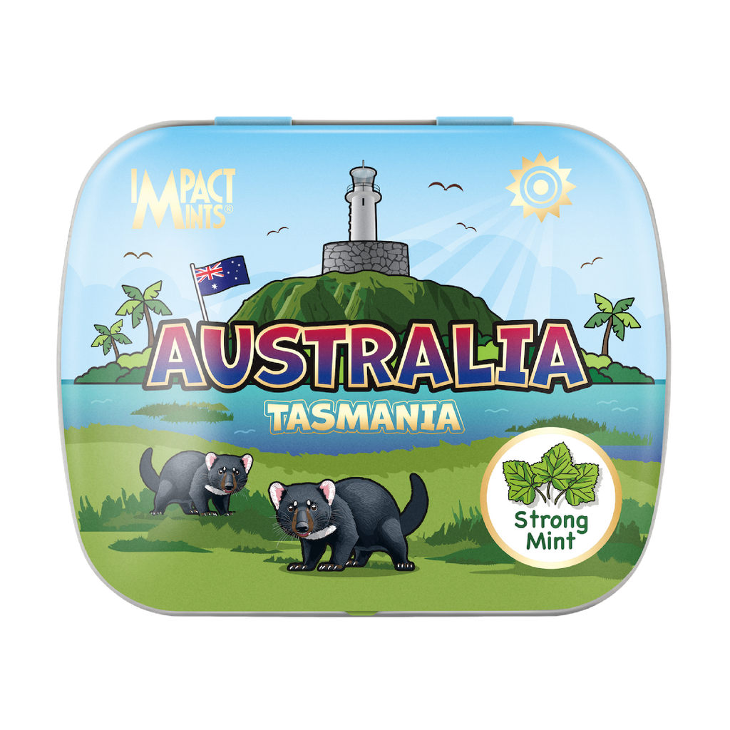 Australia Tasmania Landmark Impact Mints Candy Tin Strong