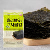 Korean Crispy Seaweed Nori Snacks - Olive Oil, Sesame Oil, Green Flavor 16 packs