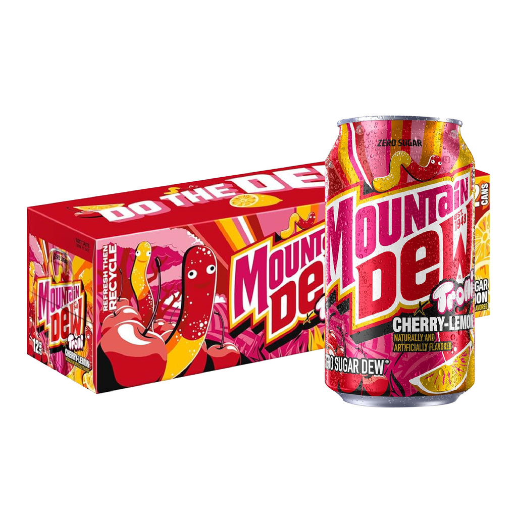 Mountain Dew Trolli Cherry-Lemon Zero Sugar 355ml x 12 Pack