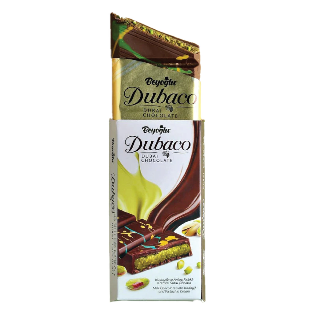 Dubaco DUBAI Milk Chocolate with Kadayif & Pistachio Cream (95g)-MayDay Mall