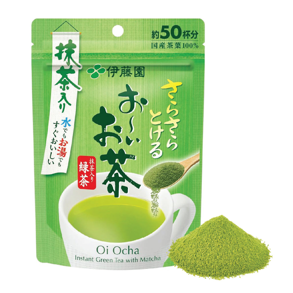 ITO EN Oi Ocha Instant Green Tea Powder with Matcha - 50Cups