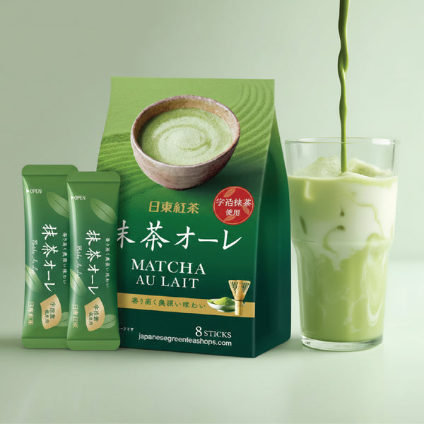 Nittoh Kocha Uji Matcha Au Lait Sticks (8 Pack)